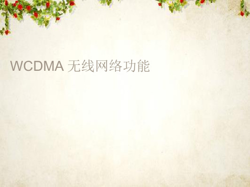 WCDMA无线网络的解决方案(ppt 44页)