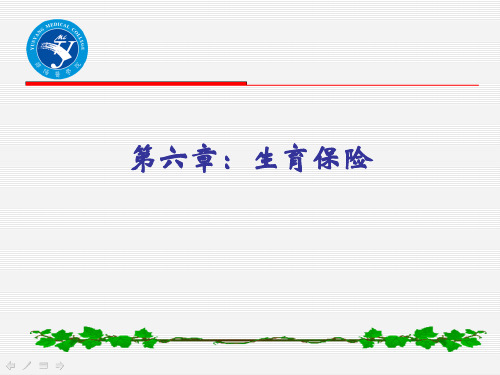 第六章：生育保险介绍PPT