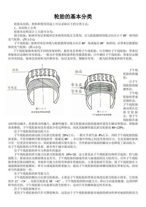 轮胎的基本分类