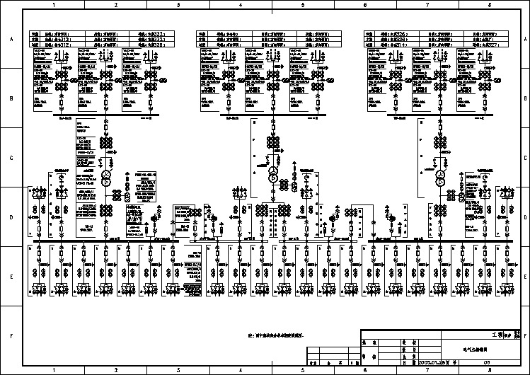 某城市35KV变电站电气设计主接线图纸