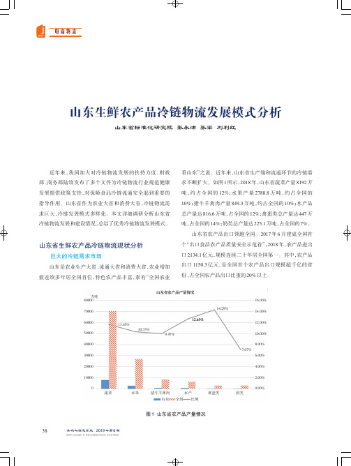 山东生鲜农产品冷链物流发展模式分析