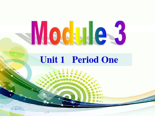 外研版九年级上册Module3 Unit1 课件 (共31张PPT)