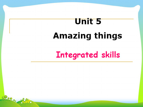 牛津译林版七年级英语下册Unit 5 Integrated skills公开课课件