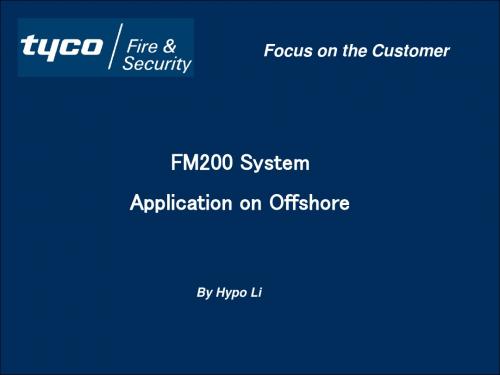 FM200(HFG-227ea) Sys