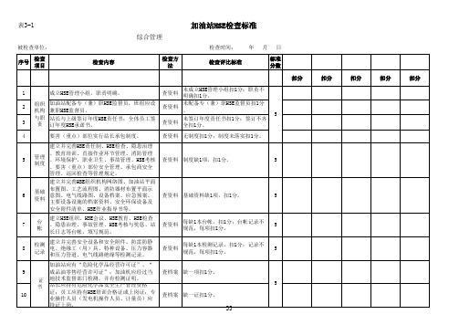 加油站HSE检查标准(表3)