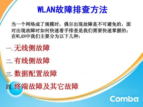 WLAN故障排查方法