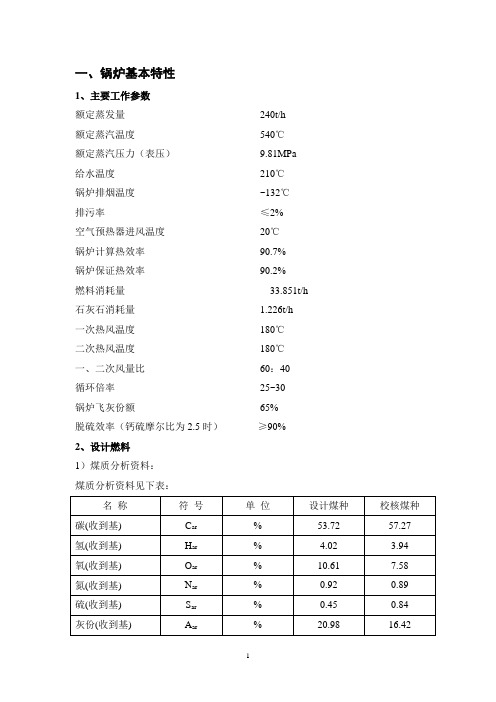 UG240锅炉说明书正文