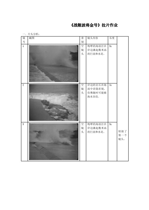 《战舰波将金号》拉片笔记