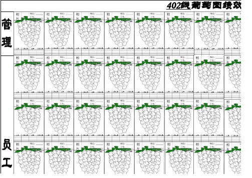 葡萄图绩效考核表