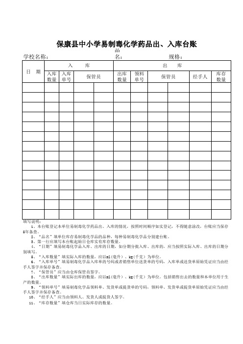 实验室、图书室表册