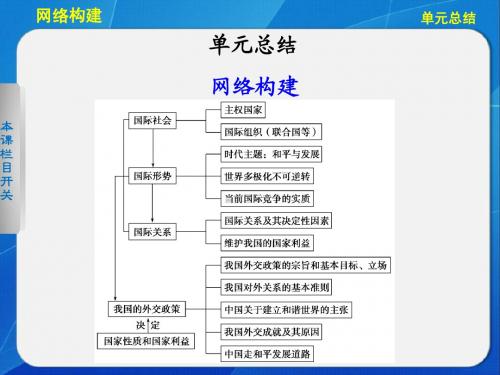 2013年高考政治第一轮复习 第八单元 单元总结