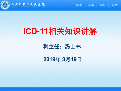 ICD-11相关知识讲解