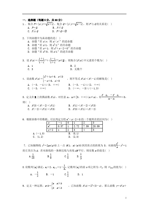 湖北省麻城市高三数学12月月考试题 文 新人教A版