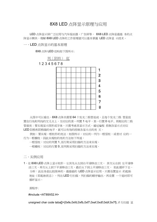 (完整word版)LED点阵显示原理与应用