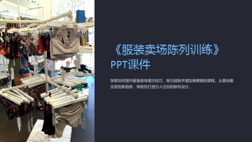 《服装卖场陈列训练》课件