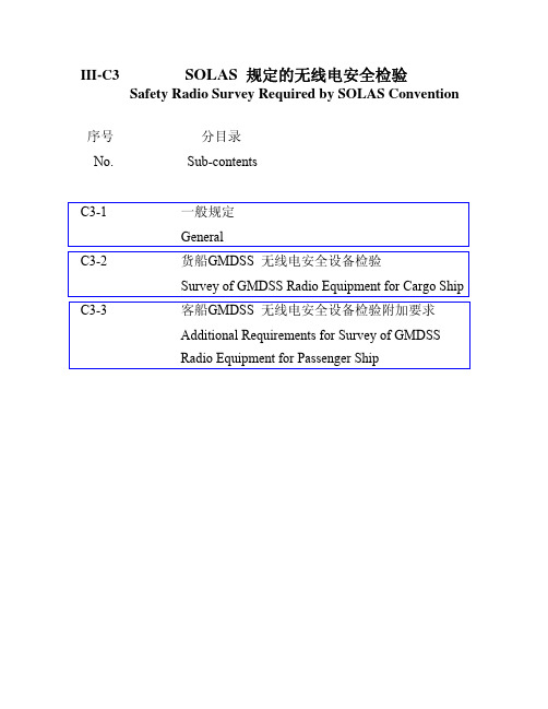 GMDSS检验技术规则(CCS)