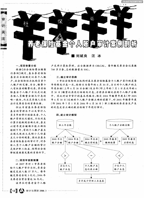 养老保险基金个人账户审计案例剖析