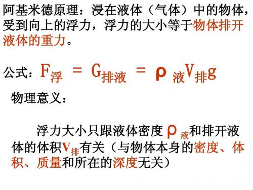 浮力的大小