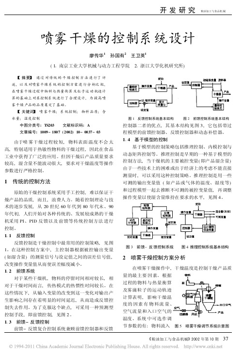 喷雾干燥的控制系统设计_廖传华