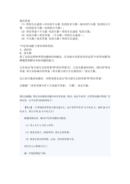 行测牛吃草问题