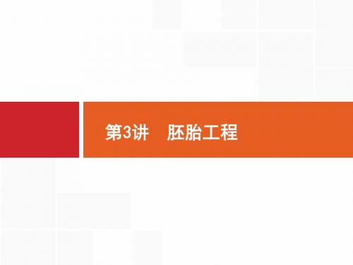 高三生物(人教版)一轮复习课件：14.3 胚胎工程