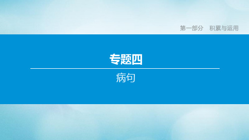 (包头专版)2020中考语文复习方案专题04病句课件