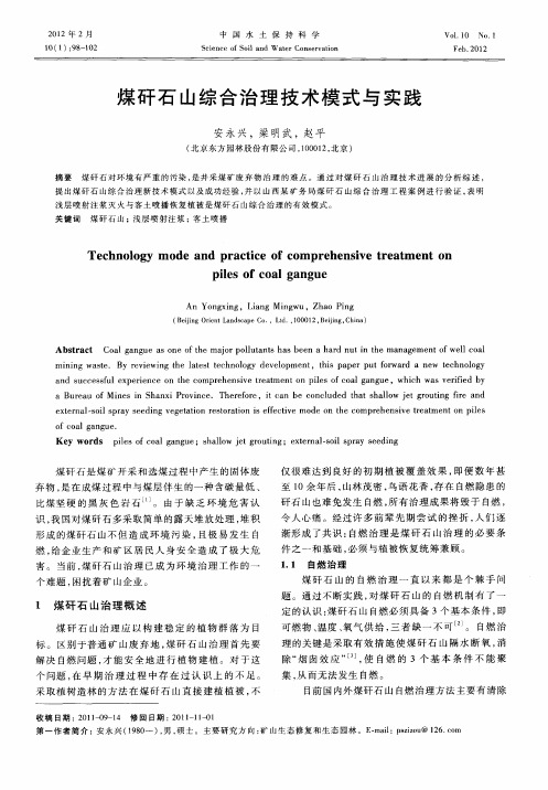 煤矸石山综合治理技术模式与实践