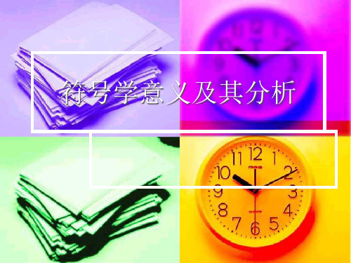 符号学意义及其分析精品PPT课件