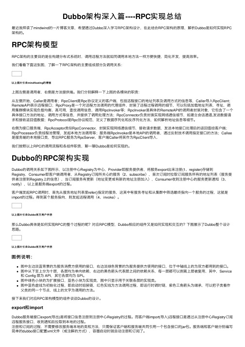 Dubbo架构深入篇----RPC实现总结