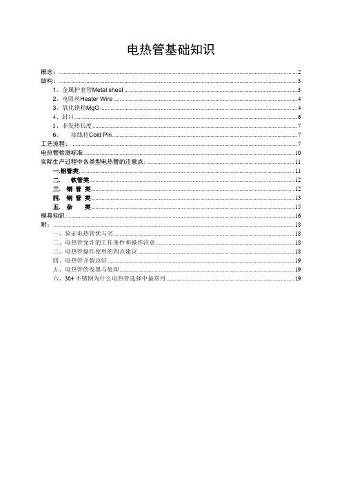 电热管(加热棒)基础知识及实践总结