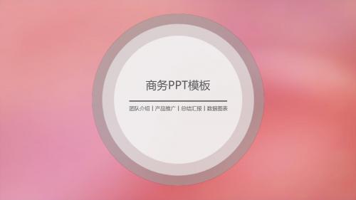 团队介绍产品推广总结汇报通用PPT模板