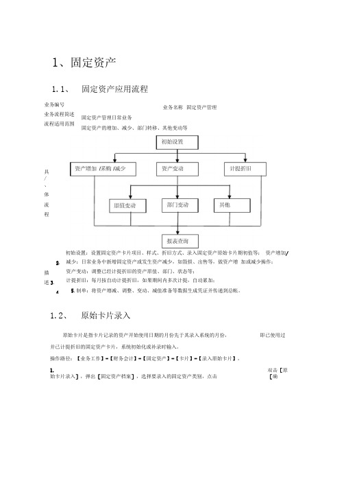 用友U8固定资产操作指南(2)