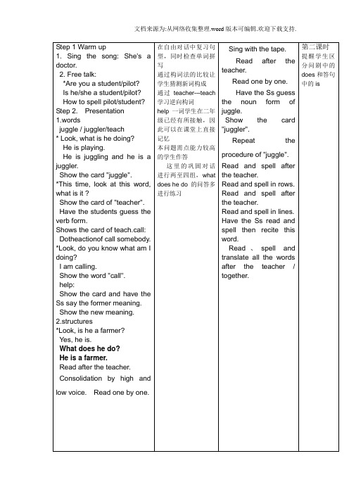 北师大版四年级上册英语Unit1mockythejuggler之一