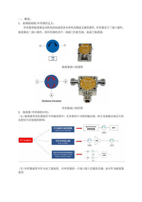 射频隔离器环形器应用于5G、VHF、UHF、FM等通讯领域-频率范围：10MHz-110GHz