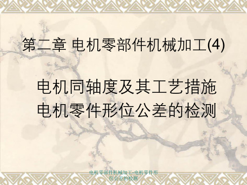 电机零部件机械加工-电机零件形位公差的检测