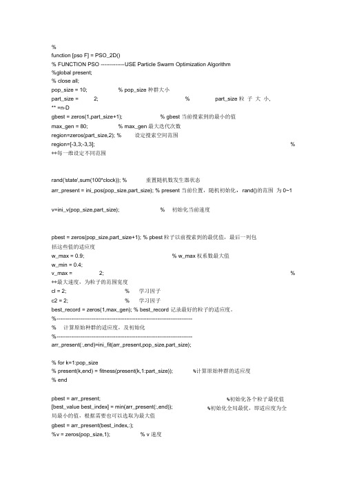 遗传算法MATLAB仿真程序