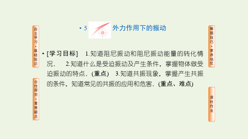 高中物理第十一章5外力作用下的振动课件新人教版选修3_4