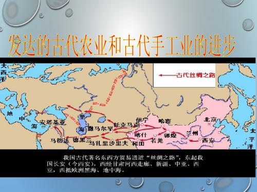 2015高中历史总复习课件：12发达的古代农业和古代手工业的进步