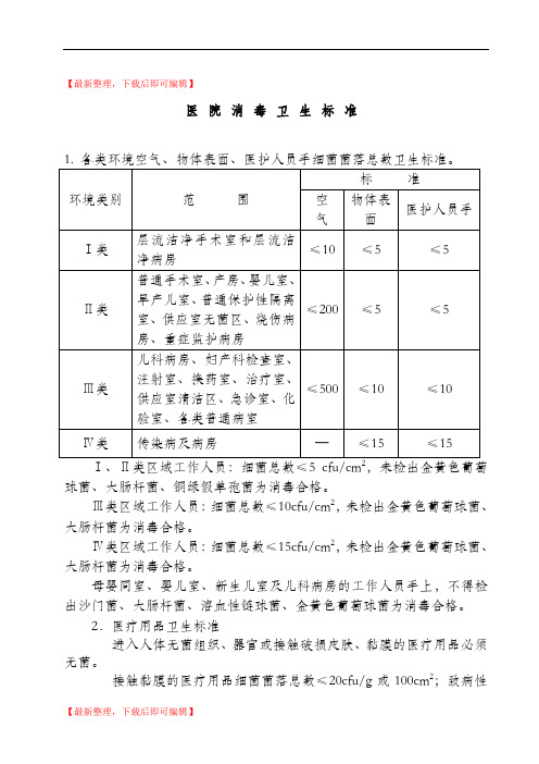 医院消毒卫生标准1(精编文档).doc