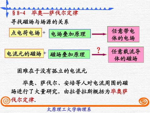 §8-4毕奥-萨伐尔定律