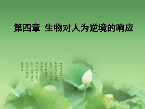 《环境生物学》 第四章