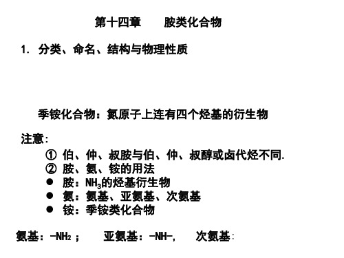 有机化学之胺类化合物教学案例