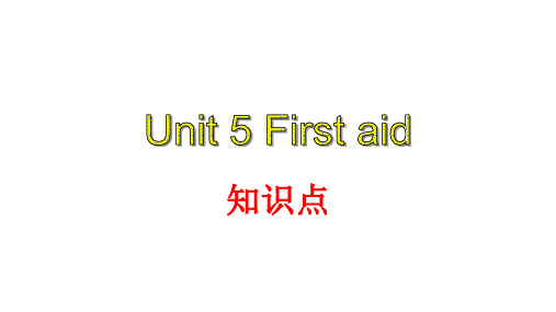 人教版英语必修五Unit 5 First aid 知识点课件