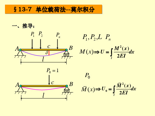 材料力学13章7-8莫尔积分