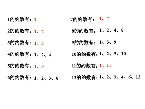 五年级数学质数和合数