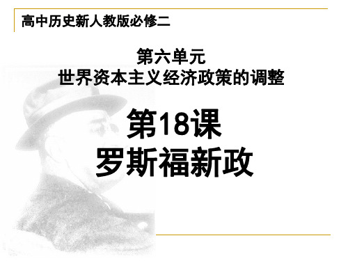 人教版高中历史必修(Ⅱ)第18课罗斯福新政课件 课件