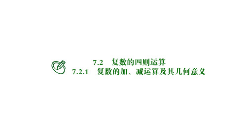 高中数学必修二课件：复数的加、减运算及其几何意义