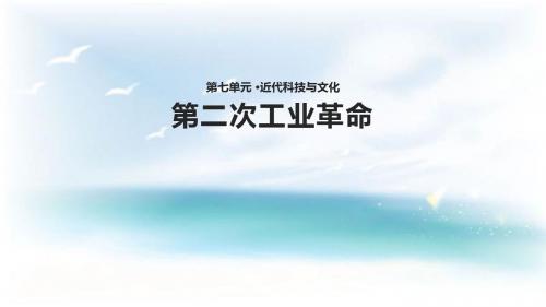 北师大版历史九年级上第20课第二次工业革命课件(共19张PPT)