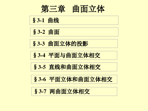 建筑基本知识曲面立体