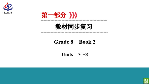 2019陕西中考英语人教PPT课件第1部分 Grade8 book2 units 7-8